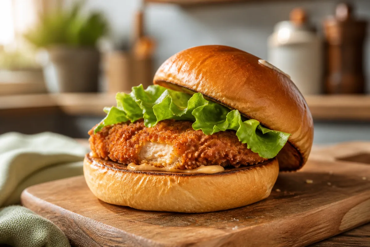 Burger de poulet maison : la recette qui croustille