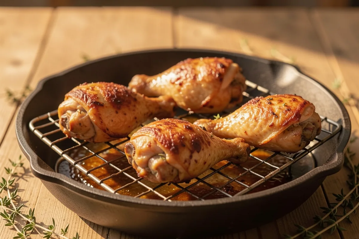 Cuisse de poulet au four croustillante et juteuse